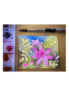 Personal Watercolor Art Class 2 Hour Session